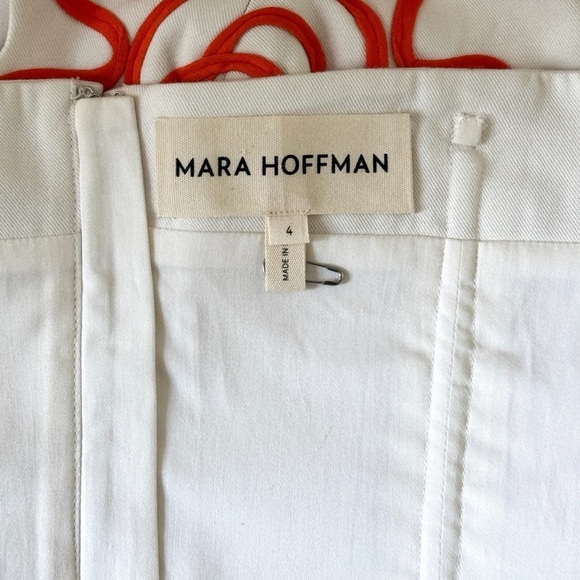 NWOT Mara Hoffman Cropped White Lena Corset Top - Picture 5 of 6